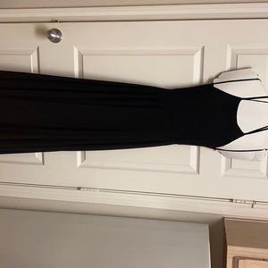 Full length black dress